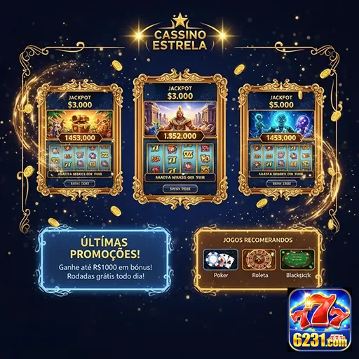 Promoções do Cassino Estrela no site 6231, destacando jogos e ofertas imperdíveis.