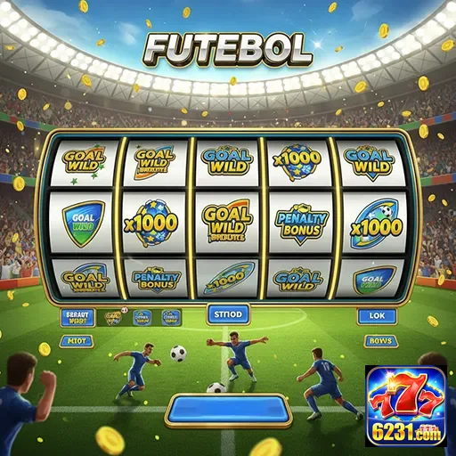 Uma emocionante partida de futebol em um jogo de slot no site 6231.